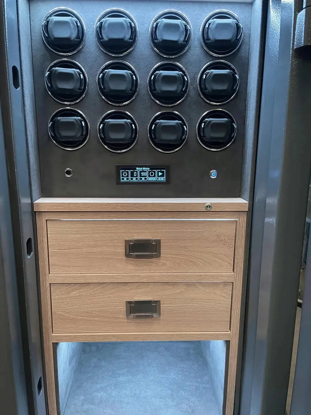 12 Watch Winder Safe Grade 1 with Large Storage - £100,000 Insurance Rating by Tempus