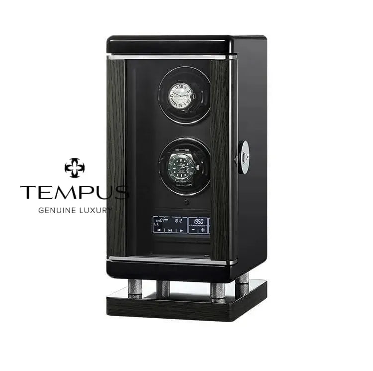 2 Watch Winder for Automatic Watches For Men BioMetric Access Technology by Tempus