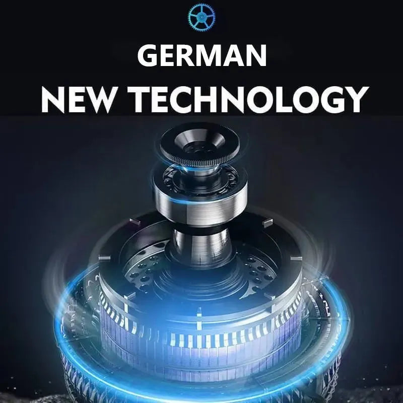 A 22 Watch Winder Safe Grade 4 with £600,000 Insurance Rating by Tempus Luxury Watch Winders, featuring glowing blue rings, appears beneath bold "GERMAN NEW TECHNOLOGY" text on a dark background.