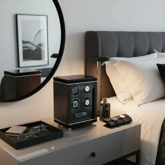 4 Watch Winder for Automatic Watches with BioMetric Technology by Tempus