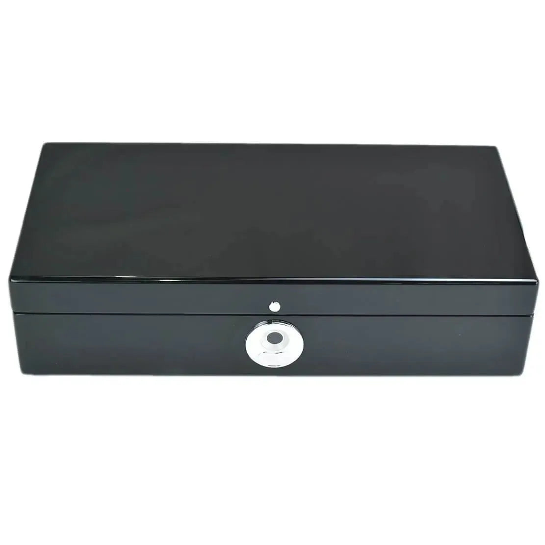 Tempus 10 Watch Box in Black Piano Finish with Bio Metric Lock