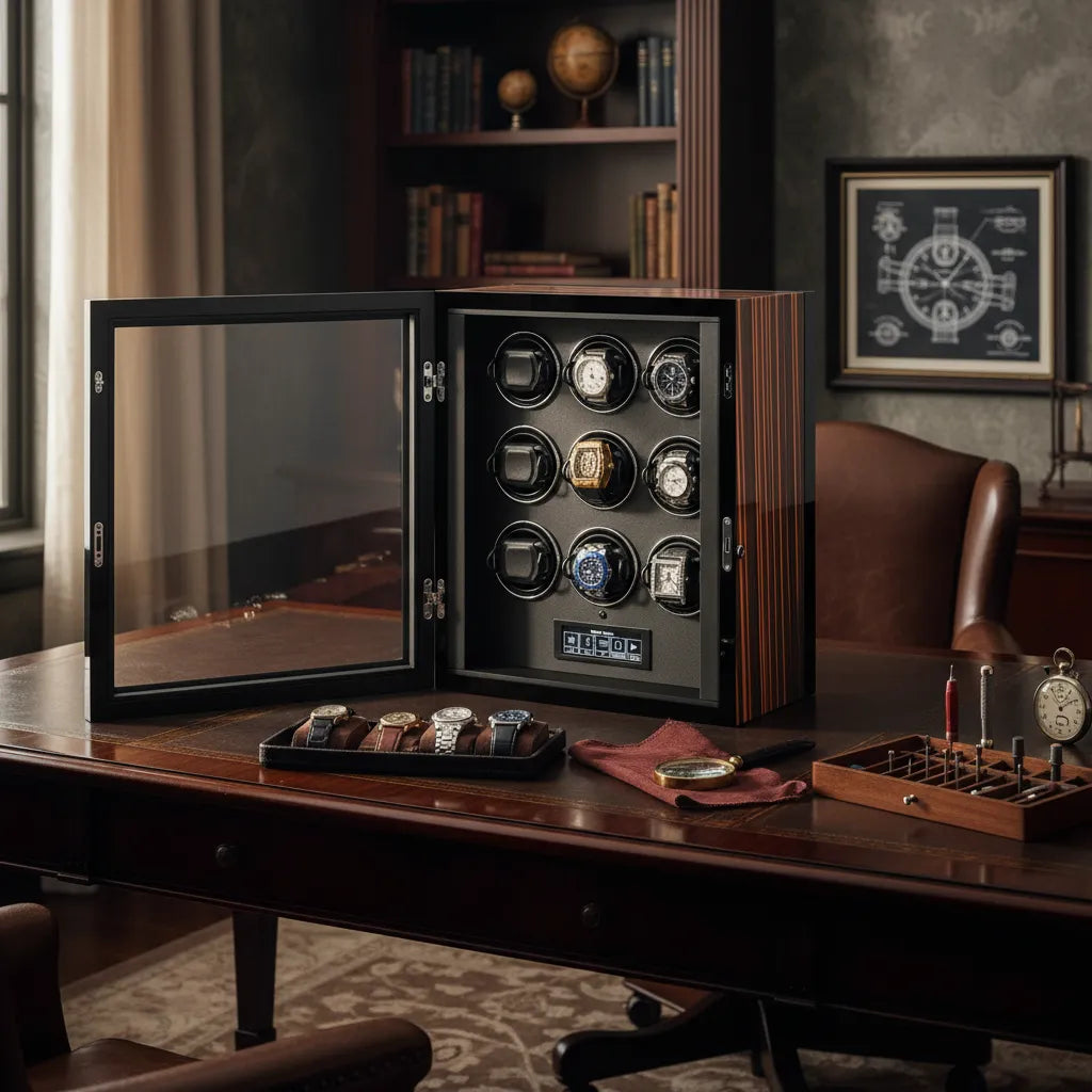 Tempus 9 Watch Winder for Automatic Watches with Touch Screen