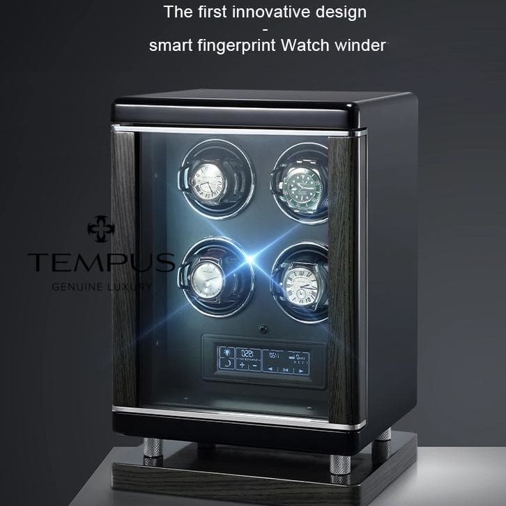 4 Watch Winder for Automatic Watches with BioMetric Technology by Tempus