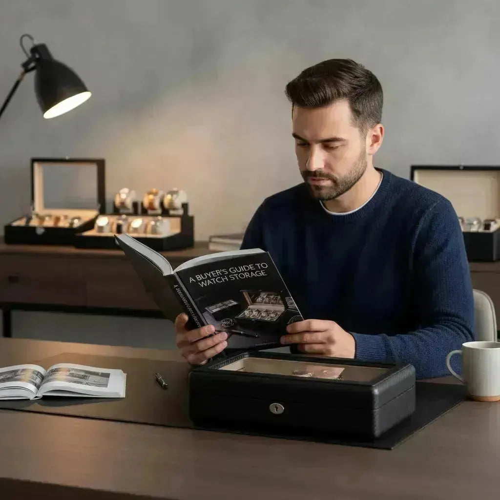 Man reading a 