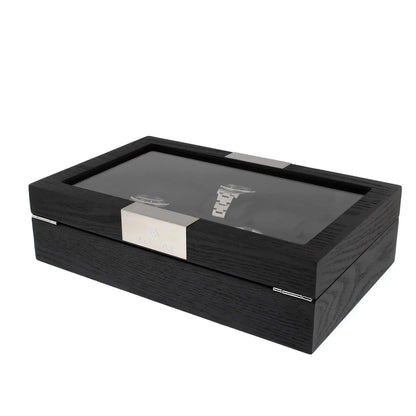 10 Watch Box Premium Black Oak Veneer by Tempus Luxury