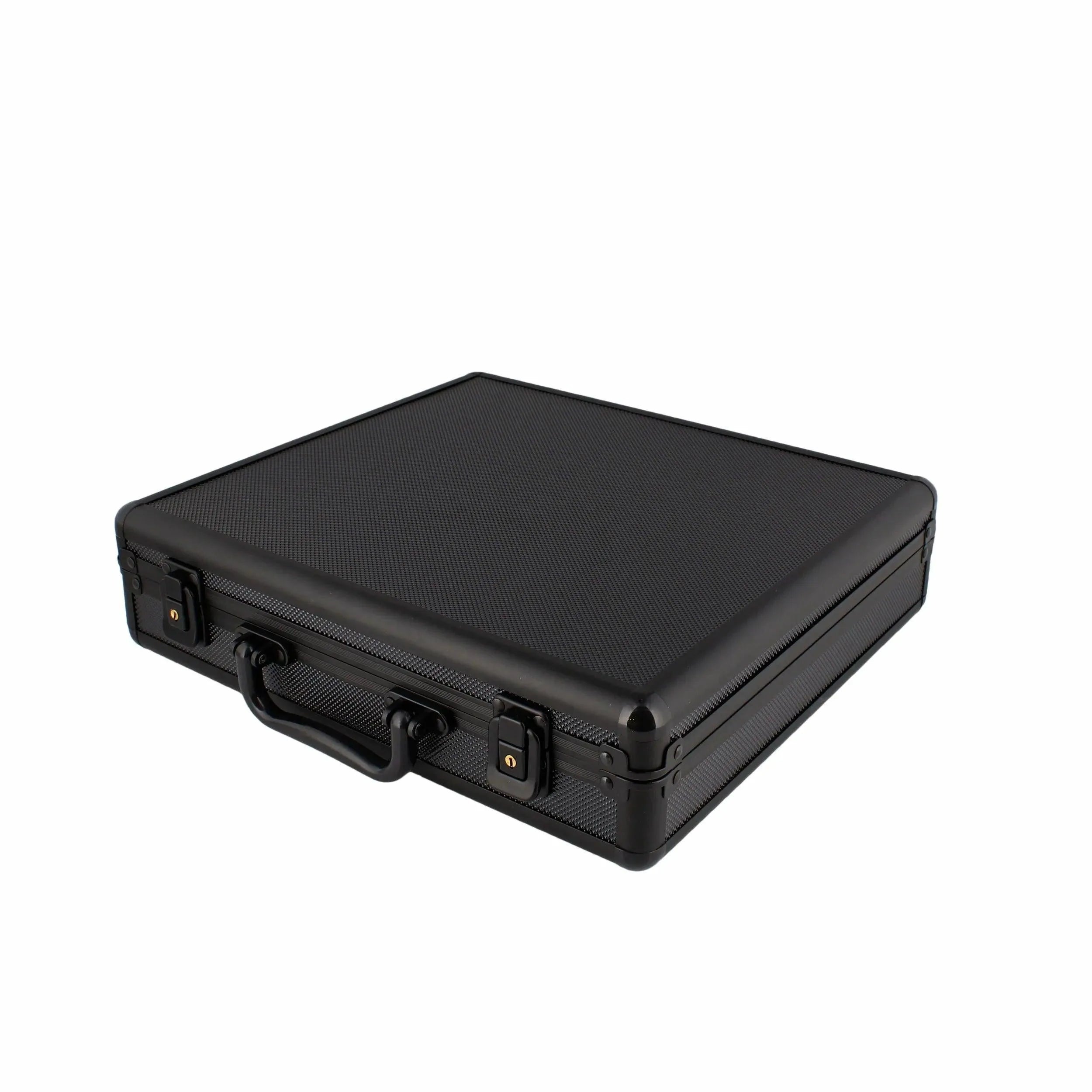 18 Watch Briefcase in Black with Lift Out Tray
