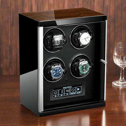4 Watch Winder for Automatic Watches with Touch Screen Technology by Tempus