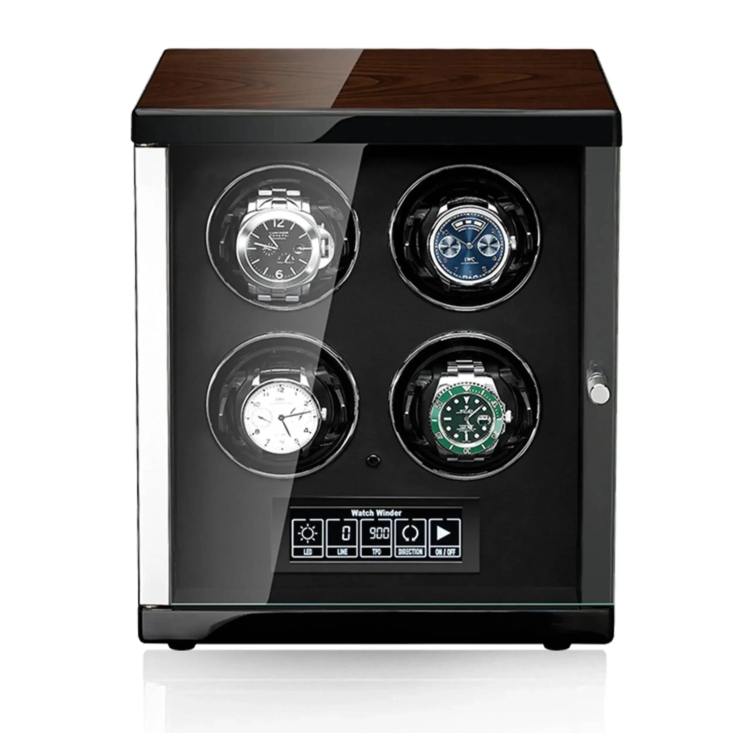 4 Watch Winder for Automatic Watches with Touch Screen Technology by Tempus