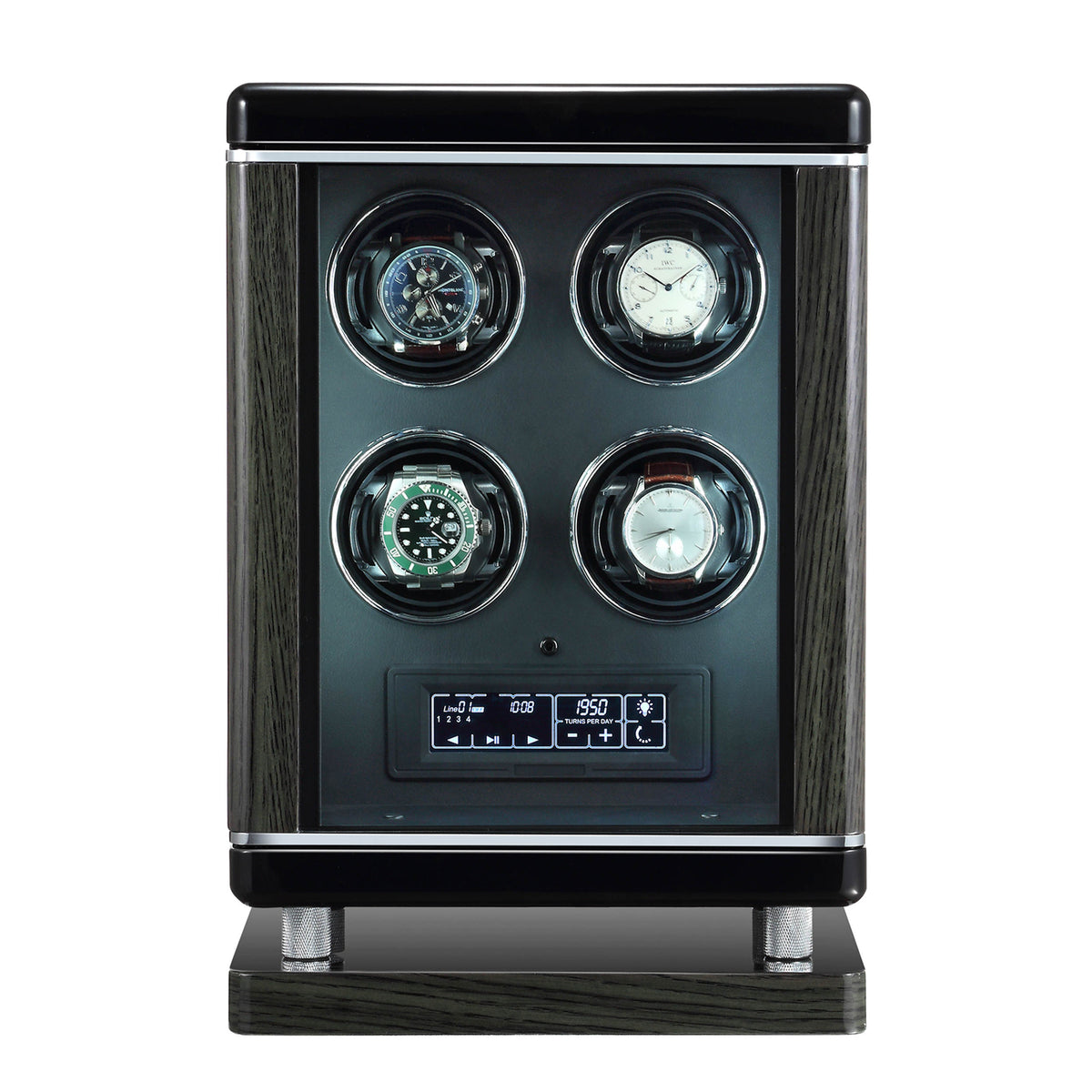 4 Watch Winder for Automatic Watches with BioMetric Technology by Tempus