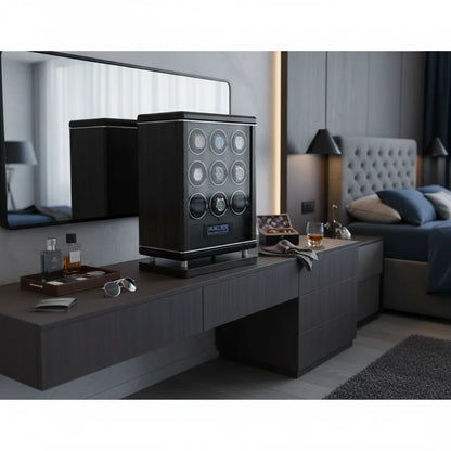 9 Watch Winder for Automatic Watches with BioMetric Technology by Tempus