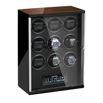 9 Watch Winder for Automatic Watches with Touch Screen Technology