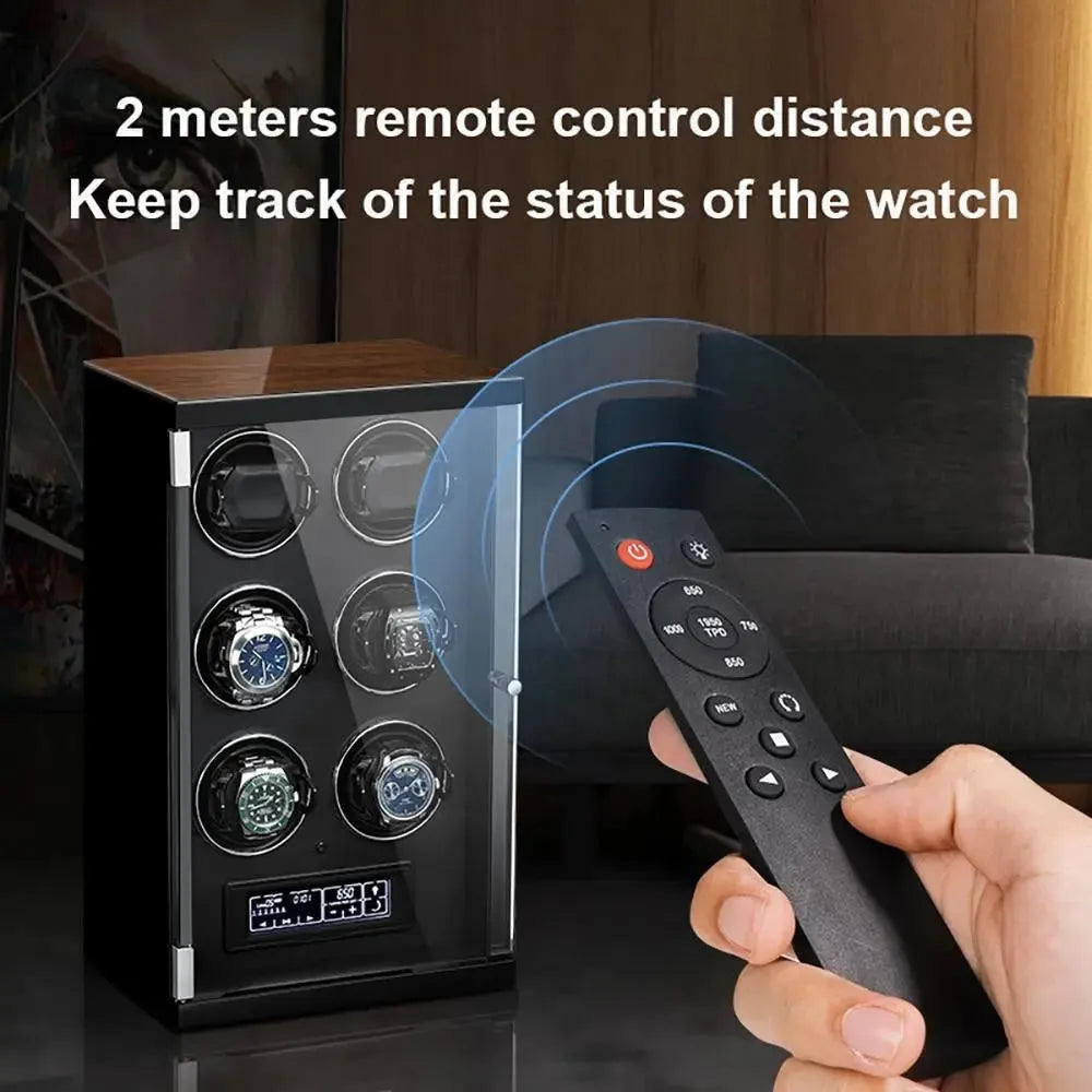 9 Watch Winder for Automatic Watches with Touch Screen Technology