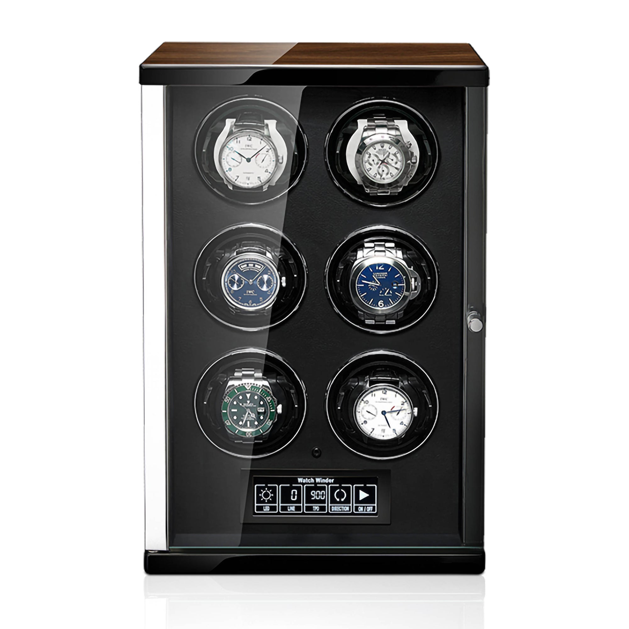 Tempus 6 Watch Winder for Automatic Watches with Touch Screen Technology