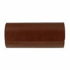 Premium Triple Watch Roll in Brown Leather with Super Soft Tan Suede Lining