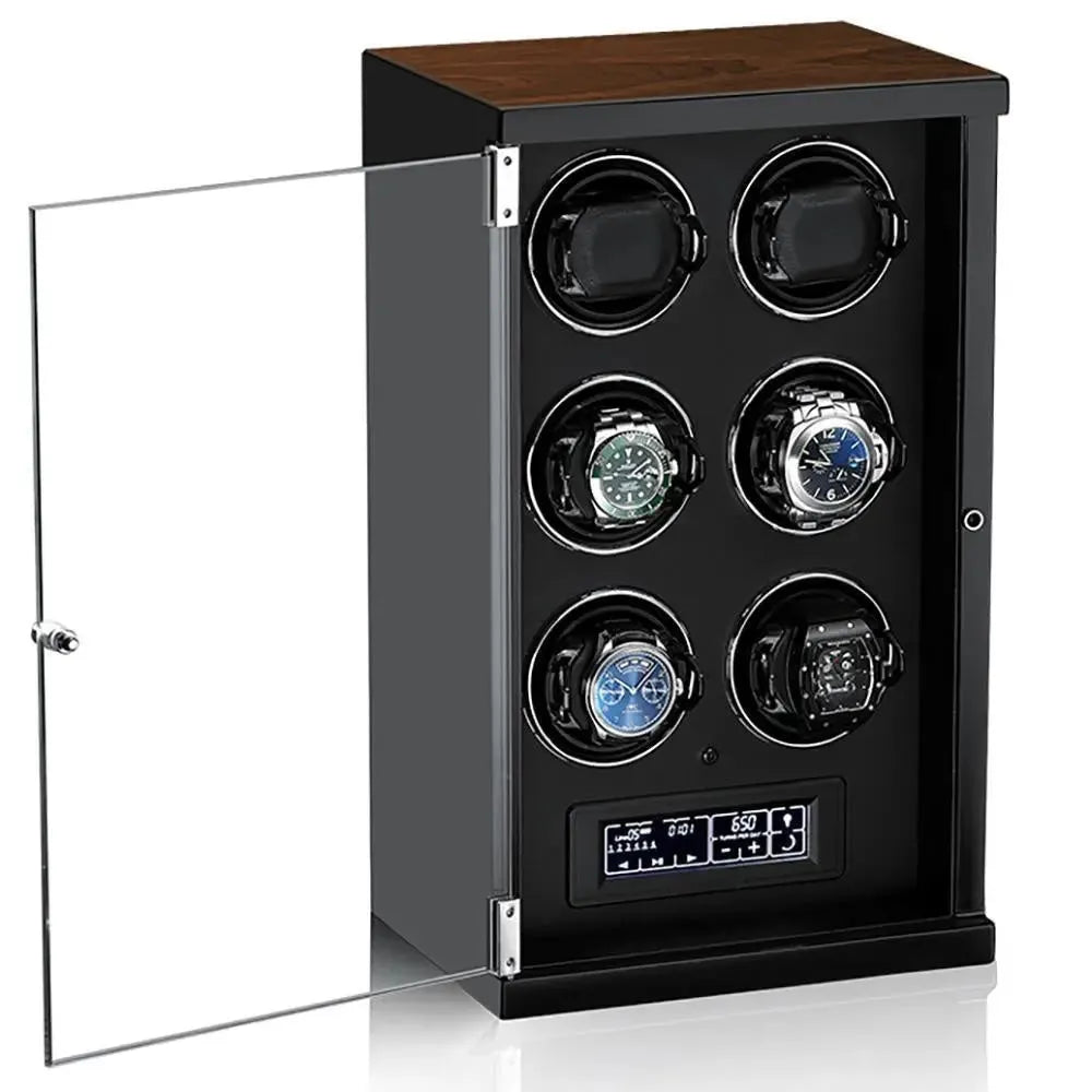 Tempus 6 Watch Winder for Automatic Watches with Touch Screen Technology