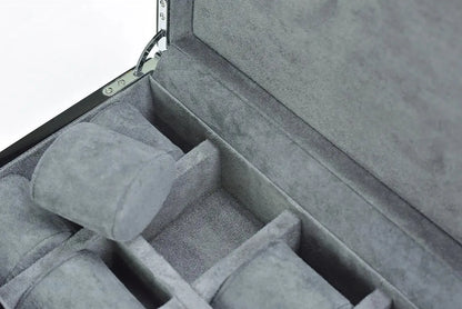 Tempus 8 Watch Box in Black Piano Finish with Bio Metric Lock