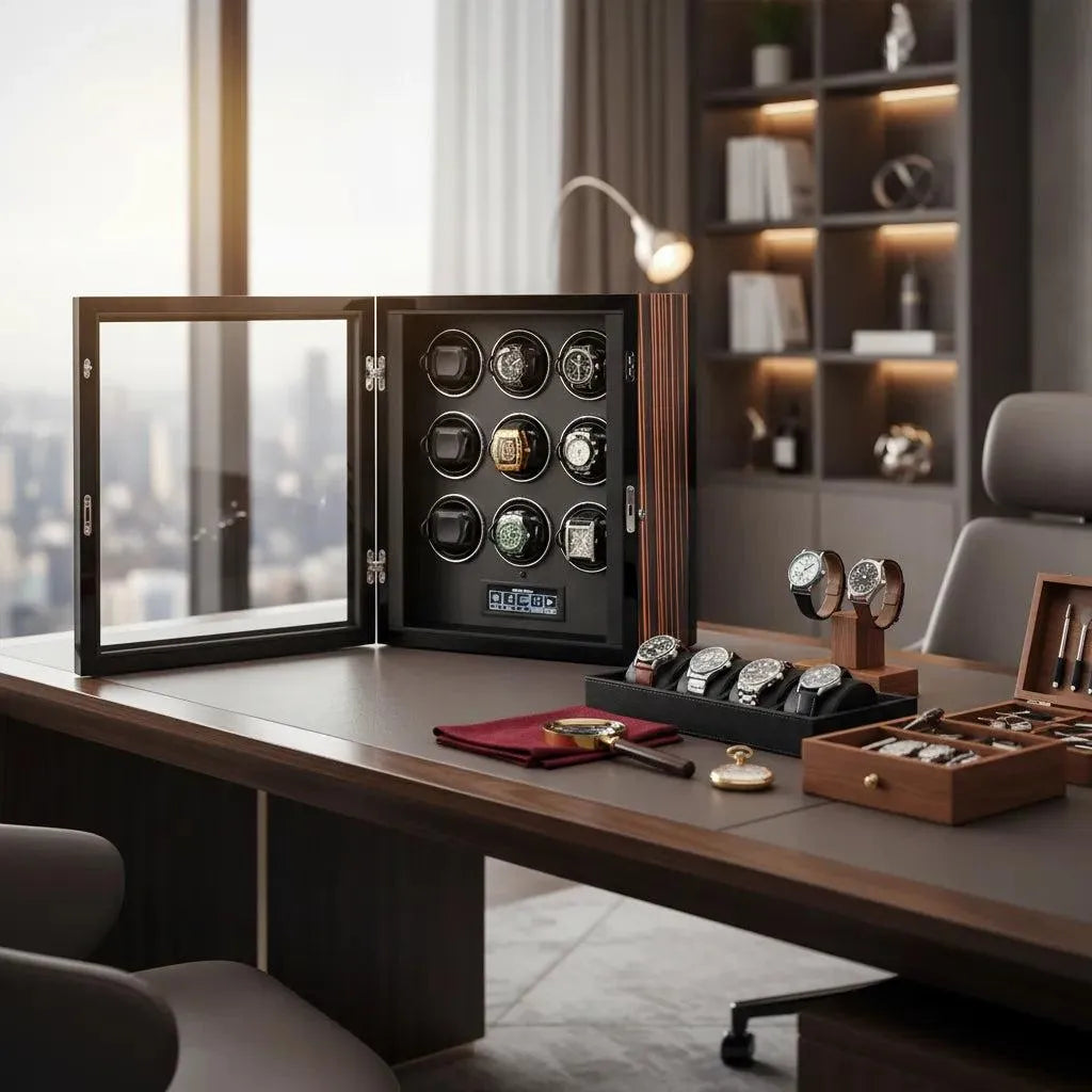 Tempus 9 Watch Winder for Automatic Watches with Touch Screen