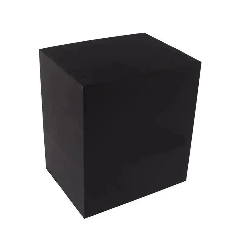 A sleek Tempus White Marble Watch Stand with dark violet veins and black leather, by Tempus Luxury Watch Winders, is shown from a slightly elevated angle against a plain white background.