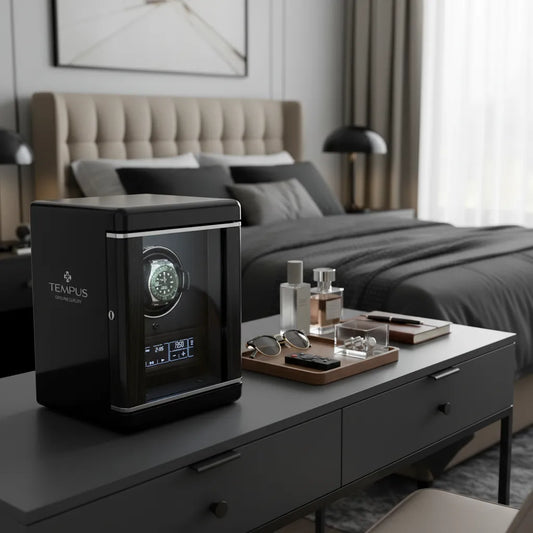 Watch Winder for 1 Automatic Watch with Remote Control by Tempus