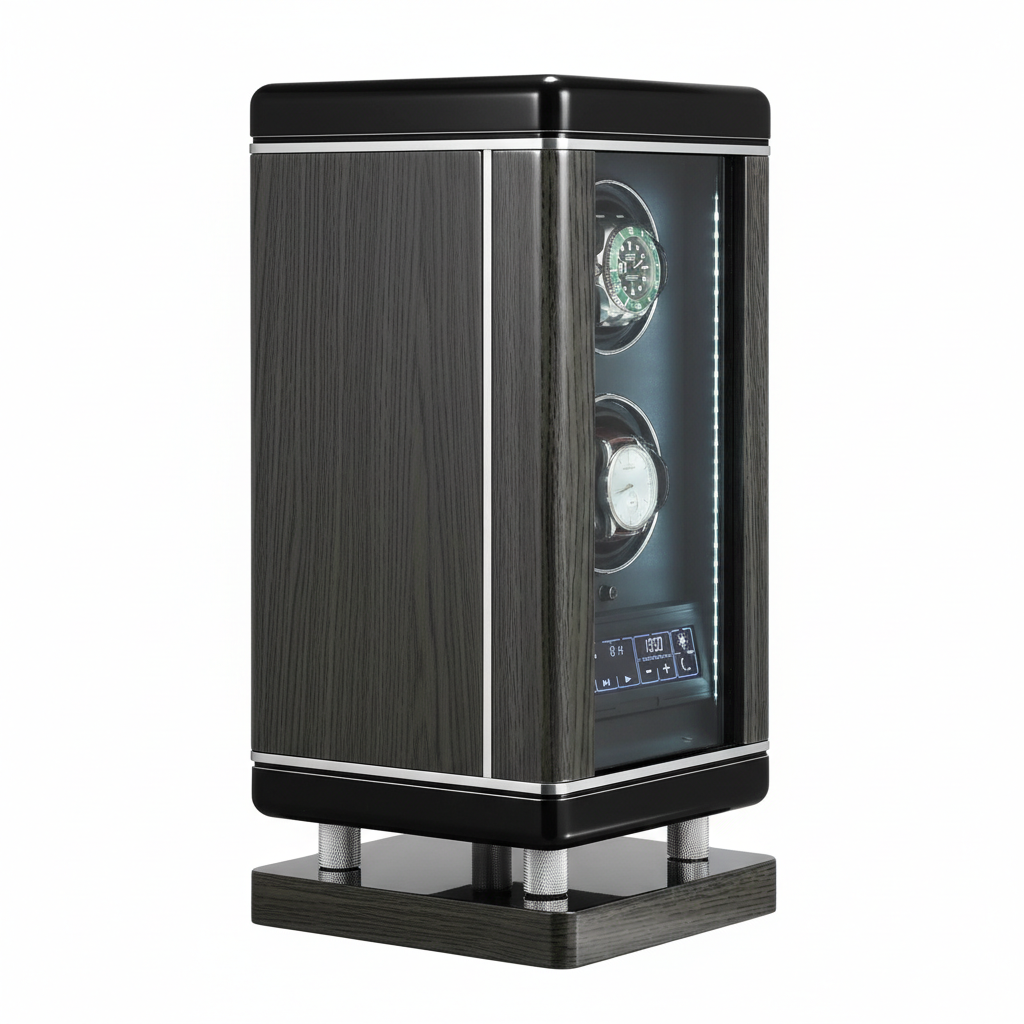 2 Watch Winder for Automatic Watches For Men BioMetric Access Technology by Tempus